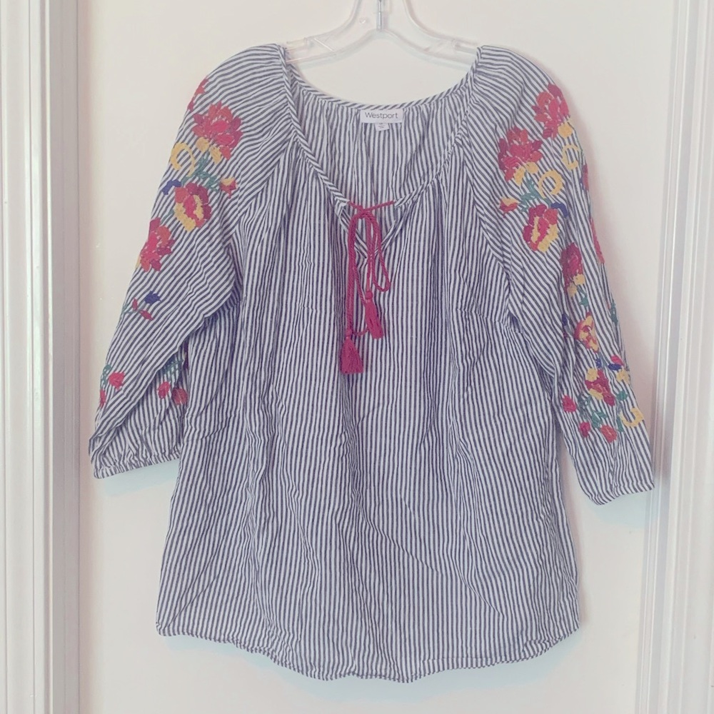 Westport flowy, flower plus size top-size 1x